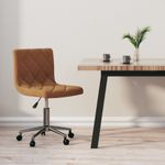 Casa si Gradina - Mobilier - Scaune si fotolii - Scaune - Scaun de birou pivotant, maro, catifea - Infinity.ro