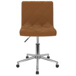 Casa si Gradina - Mobilier - Scaune si fotolii - Scaune - Scaun de birou pivotant, maro, catifea - Infinity.ro