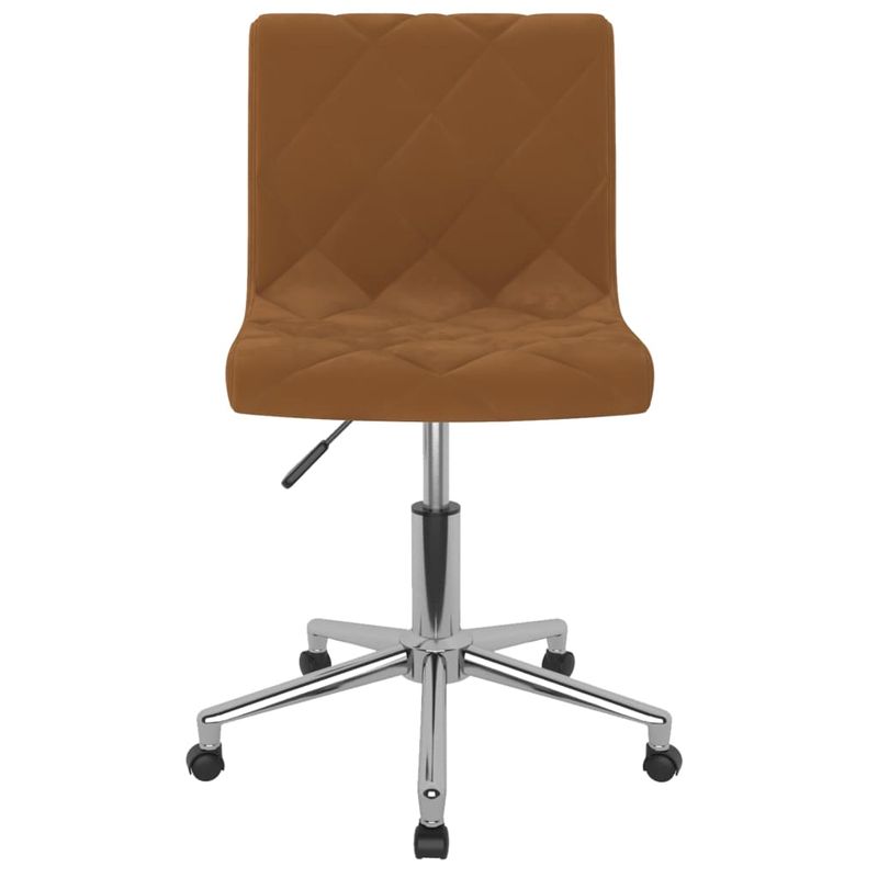 Casa si Gradina - Mobilier - Scaune si fotolii - Scaune - Scaun de birou pivotant, maro, catifea - Infinity.ro
