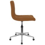 Casa si Gradina - Mobilier - Scaune si fotolii - Scaune - Scaun de birou pivotant, maro, catifea - Infinity.ro
