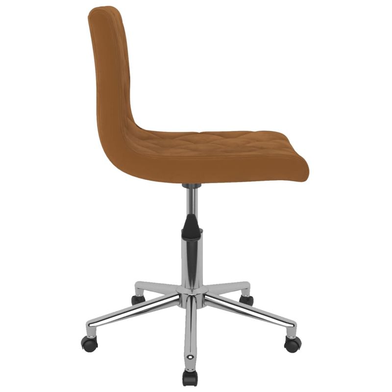 Casa si Gradina - Mobilier - Scaune si fotolii - Scaune - Scaun de birou pivotant, maro, catifea - Infinity.ro