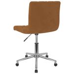 Casa si Gradina - Mobilier - Scaune si fotolii - Scaune - Scaun de birou pivotant, maro, catifea - Infinity.ro