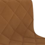 Casa si Gradina - Mobilier - Scaune si fotolii - Scaune - Scaun de birou pivotant, maro, catifea - Infinity.ro