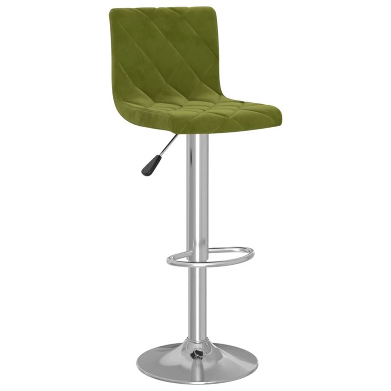 Casa si Gradina - Mobilier - Scaune si fotolii - Scaune - Scaune de bar, 2 buc., verde deschis, catifea - Infinity.ro