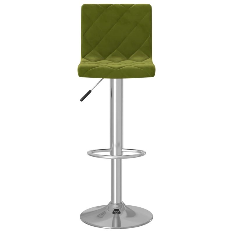 Casa si Gradina - Mobilier - Scaune si fotolii - Scaune - Scaune de bar, 2 buc., verde deschis, catifea - Infinity.ro