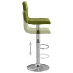 Casa si Gradina - Mobilier - Scaune si fotolii - Scaune - Scaune de bar, 2 buc., verde deschis, catifea - Infinity.ro