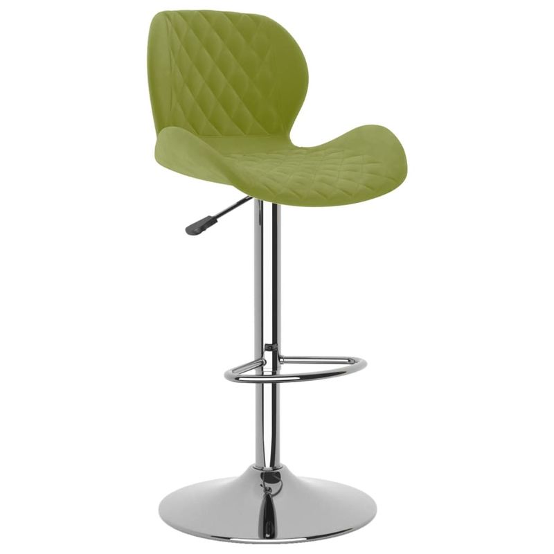 Casa si Gradina - Mobilier - Scaune si fotolii - Scaune - Scaune de bar, 2 buc., verde deschis, catifea - Infinity.ro