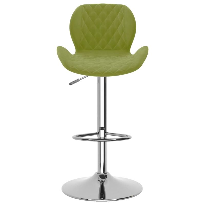 Casa si Gradina - Mobilier - Scaune si fotolii - Scaune - Scaune de bar, 2 buc., verde deschis, catifea - Infinity.ro