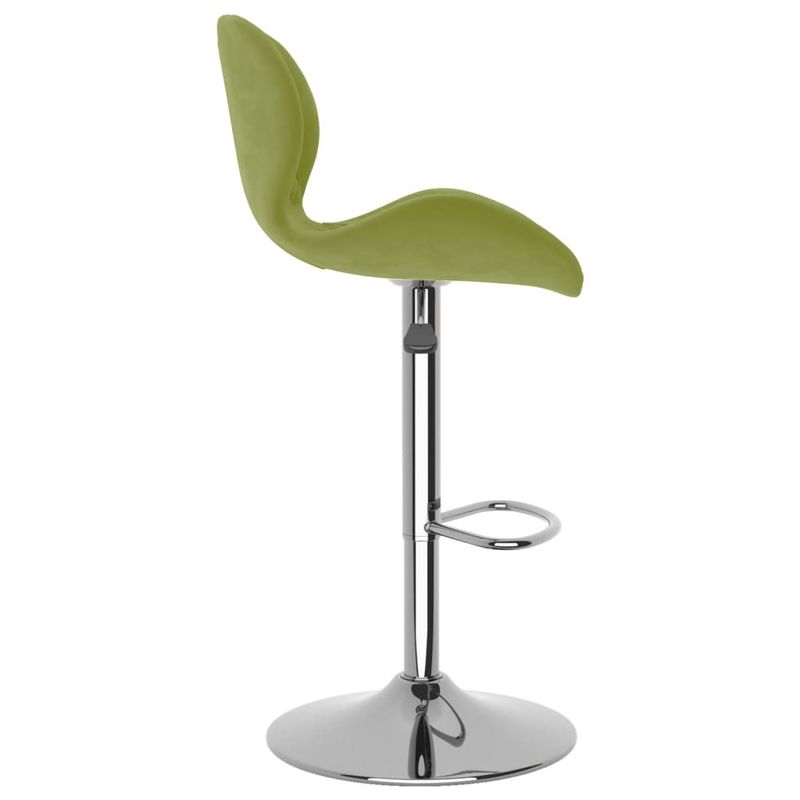 Casa si Gradina - Mobilier - Scaune si fotolii - Scaune - Scaune de bar, 2 buc., verde deschis, catifea - Infinity.ro