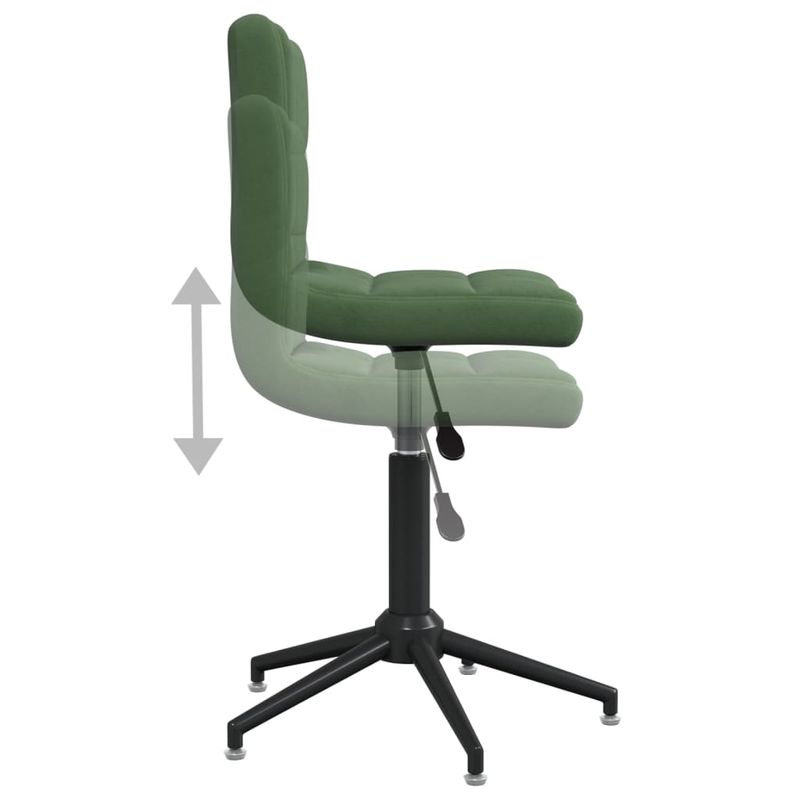 Casa si Gradina - Mobilier - Scaune si fotolii - Scaune - Scaun de birou pivotant, verde inchis, catifea - Infinity.ro