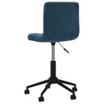Casa si Gradina - Mobilier - Scaune si fotolii - Scaune - Scaune de bucatarie pivotante, 2 buc., albastru, catifea - Infinity.ro