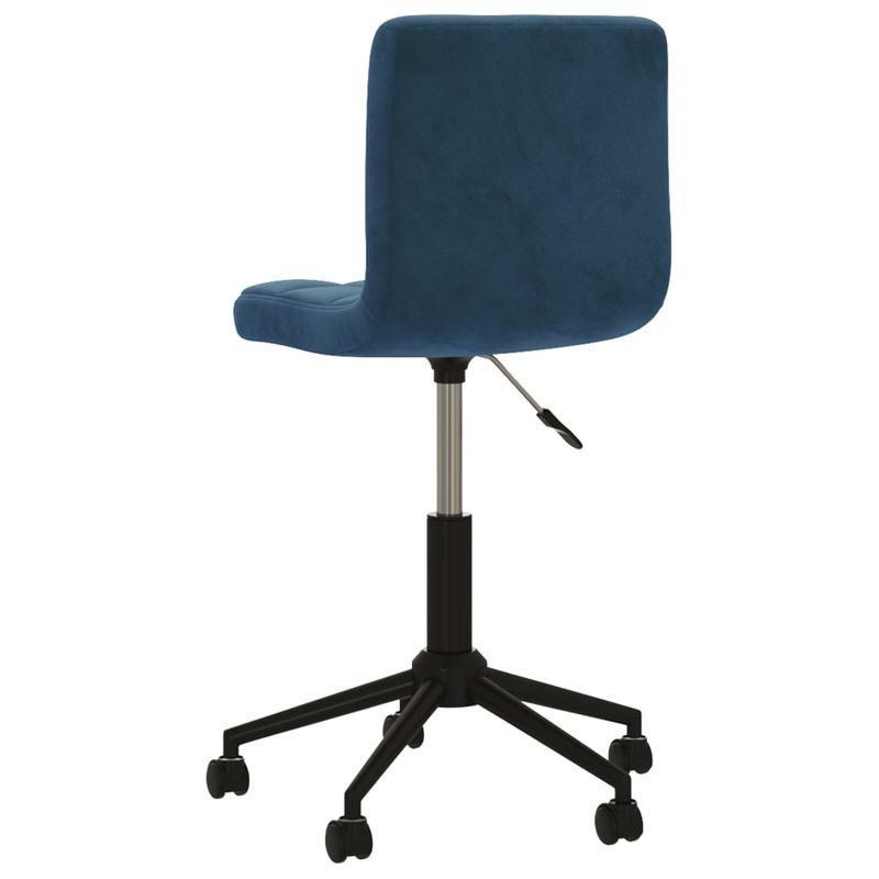 Casa si Gradina - Mobilier - Scaune si fotolii - Scaune - Scaune de bucatarie pivotante, 2 buc., albastru, catifea - Infinity.ro