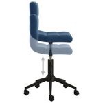Casa si Gradina - Mobilier - Scaune si fotolii - Scaune - Scaune de bucatarie pivotante, 2 buc., albastru, catifea - Infinity.ro