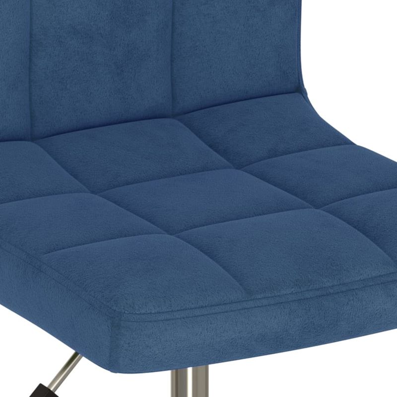 Casa si Gradina - Mobilier - Scaune si fotolii - Scaune - Scaune de bucatarie pivotante, 2 buc., albastru, catifea - Infinity.ro