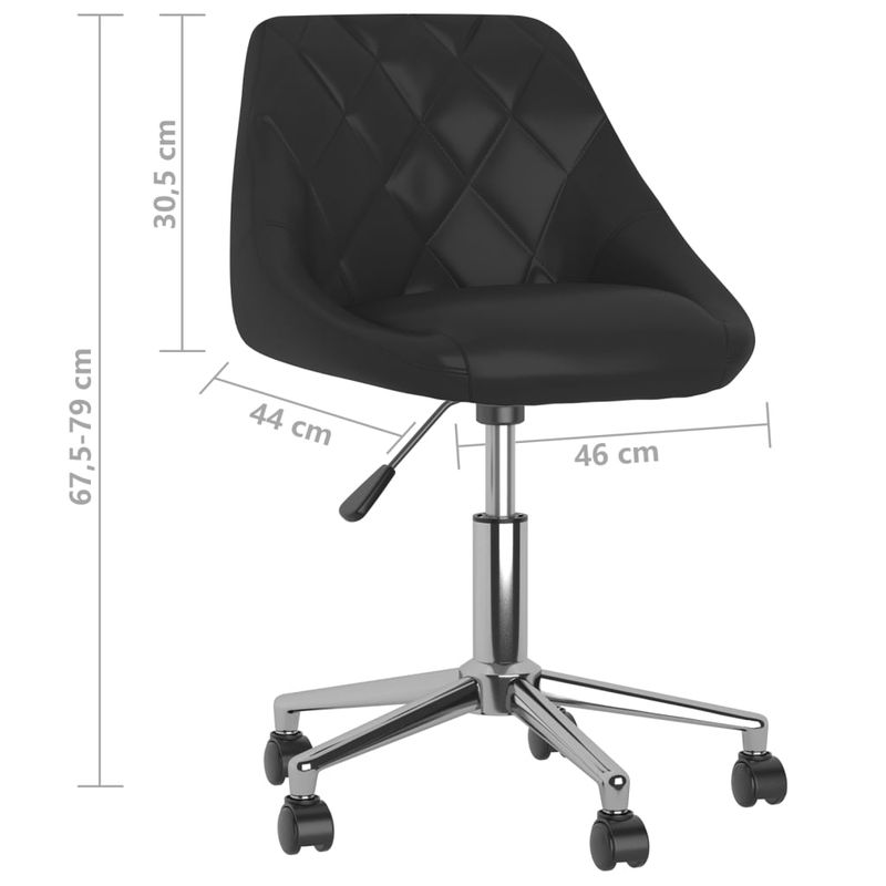 Casa si Gradina - Mobilier - Scaune si fotolii - Scaune - Scaun de birou pivotant, negru, piele ecologica - Infinity.ro