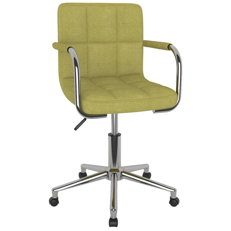 Casa si Gradina - Mobilier - Scaune si fotolii - Scaune - Scaune de bucatarie pivotante, 2 buc., verde, material textil - Infinity.ro