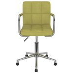 Casa si Gradina - Mobilier - Scaune si fotolii - Scaune - Scaune de bucatarie pivotante, 2 buc., verde, material textil - Infinity.ro