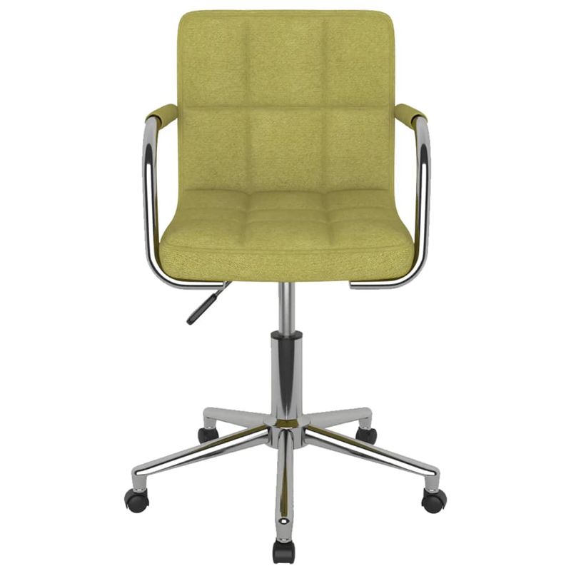 Casa si Gradina - Mobilier - Scaune si fotolii - Scaune - Scaune de bucatarie pivotante, 2 buc., verde, material textil - Infinity.ro