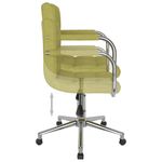 Casa si Gradina - Mobilier - Scaune si fotolii - Scaune - Scaune de bucatarie pivotante, 2 buc., verde, material textil - Infinity.ro