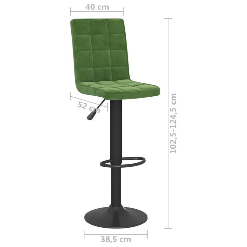 Casa si Gradina - Mobilier - Scaune si fotolii - Scaune - Scaune de bar, 2 buc., verde inchis, catifea - Infinity.ro