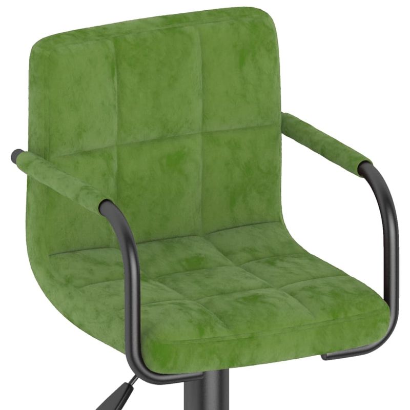 Casa si Gradina - Mobilier - Scaune si fotolii - Scaune - Scaun de bar, verde deschis, catifea - Infinity.ro