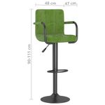 Casa si Gradina - Mobilier - Scaune si fotolii - Scaune - Scaun de bar, verde deschis, catifea - Infinity.ro