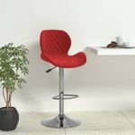 Casa si Gradina - Mobilier - Scaune si fotolii - Scaune - Scaun de bar, rosu vin, catifea - Infinity.ro