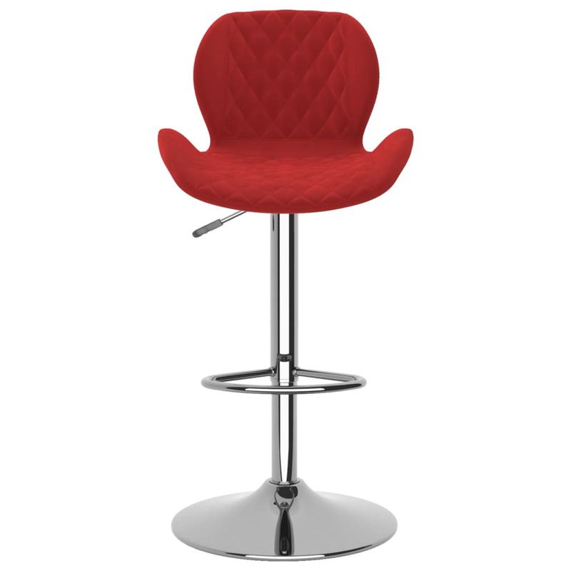 Casa si Gradina - Mobilier - Scaune si fotolii - Scaune - Scaun de bar, rosu vin, catifea - Infinity.ro