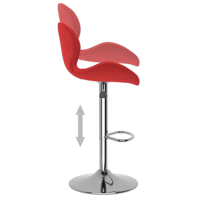 Casa si Gradina - Mobilier - Scaune si fotolii - Scaune - Scaun de bar, rosu vin, catifea - Infinity.ro