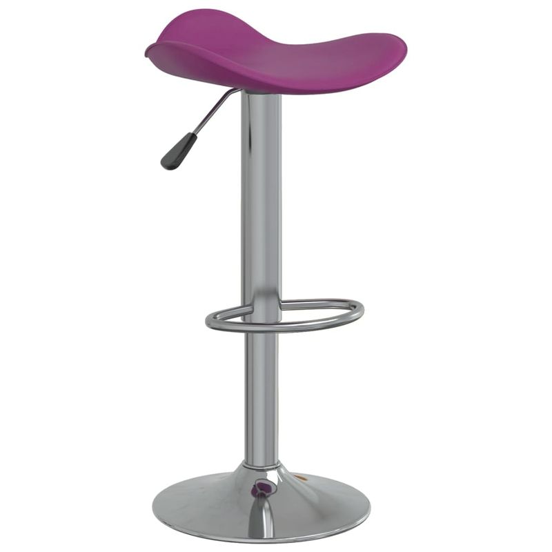 Casa si Gradina - Mobilier - Scaune si fotolii - Scaune - Scaune de bar, 2 buc., violet, otel cromat si piele ecologica - Infinity.ro