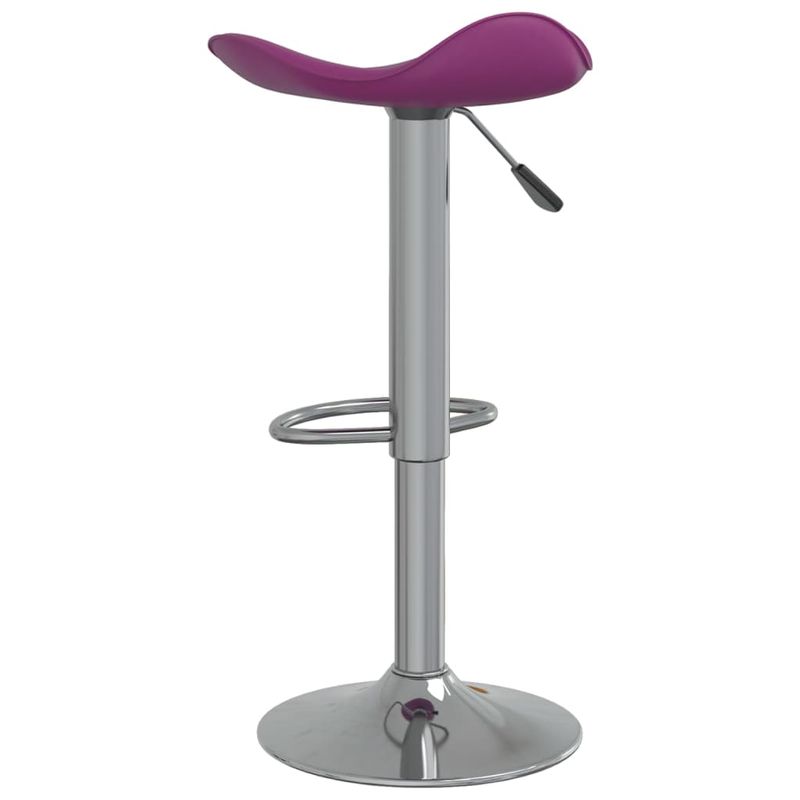 Casa si Gradina - Mobilier - Scaune si fotolii - Scaune - Scaune de bar, 2 buc., violet, otel cromat si piele ecologica - Infinity.ro