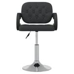 Casa si Gradina - Mobilier - Scaune si fotolii - Scaune - Scaun de bucatarie pivotant, negru, piele ecologica - Infinity.ro