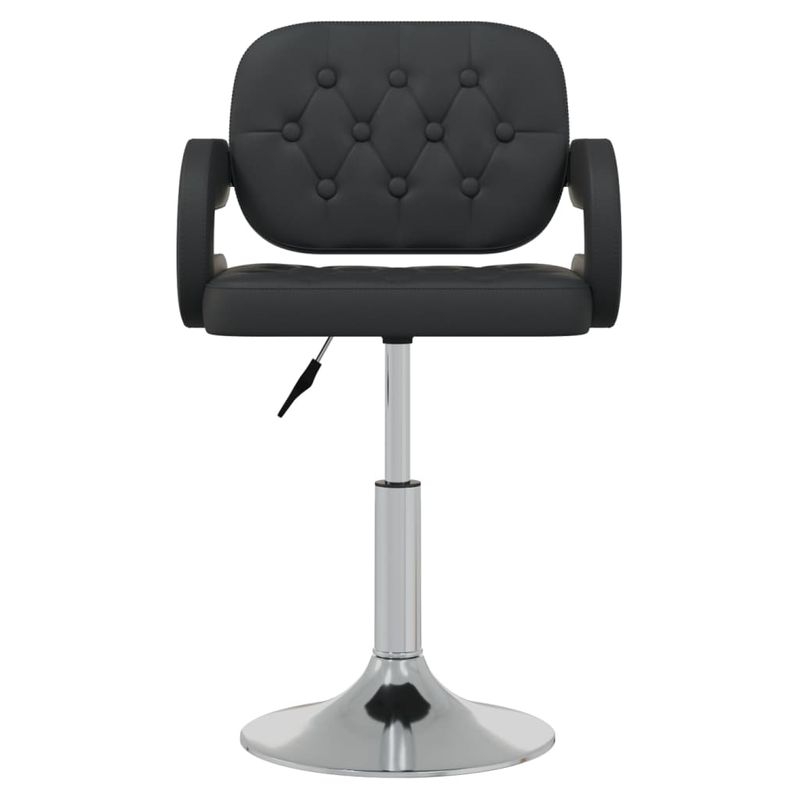 Casa si Gradina - Mobilier - Scaune si fotolii - Scaune - Scaun de bucatarie pivotant, negru, piele ecologica - Infinity.ro