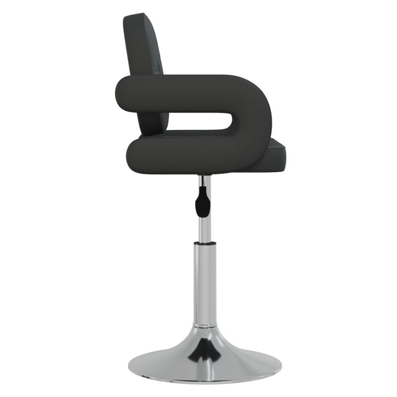 Casa si Gradina - Mobilier - Scaune si fotolii - Scaune - Scaun de bucatarie pivotant, negru, piele ecologica - Infinity.ro