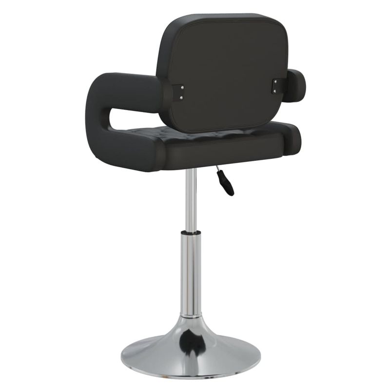 Casa si Gradina - Mobilier - Scaune si fotolii - Scaune - Scaun de bucatarie pivotant, negru, piele ecologica - Infinity.ro