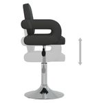 Casa si Gradina - Mobilier - Scaune si fotolii - Scaune - Scaun de bucatarie pivotant, negru, piele ecologica - Infinity.ro