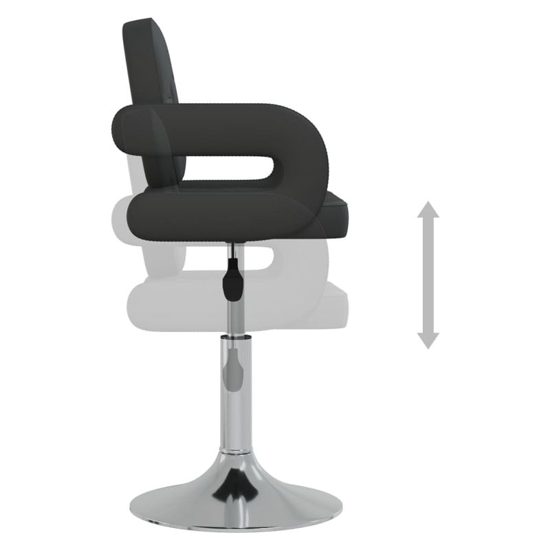 Casa si Gradina - Mobilier - Scaune si fotolii - Scaune - Scaun de bucatarie pivotant, negru, piele ecologica - Infinity.ro