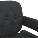 Casa si Gradina - Mobilier - Scaune si fotolii - Scaune - Scaun de bucatarie pivotant, negru, piele ecologica - Infinity.ro