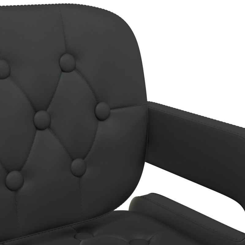 Casa si Gradina - Mobilier - Scaune si fotolii - Scaune - Scaun de bucatarie pivotant, negru, piele ecologica - Infinity.ro