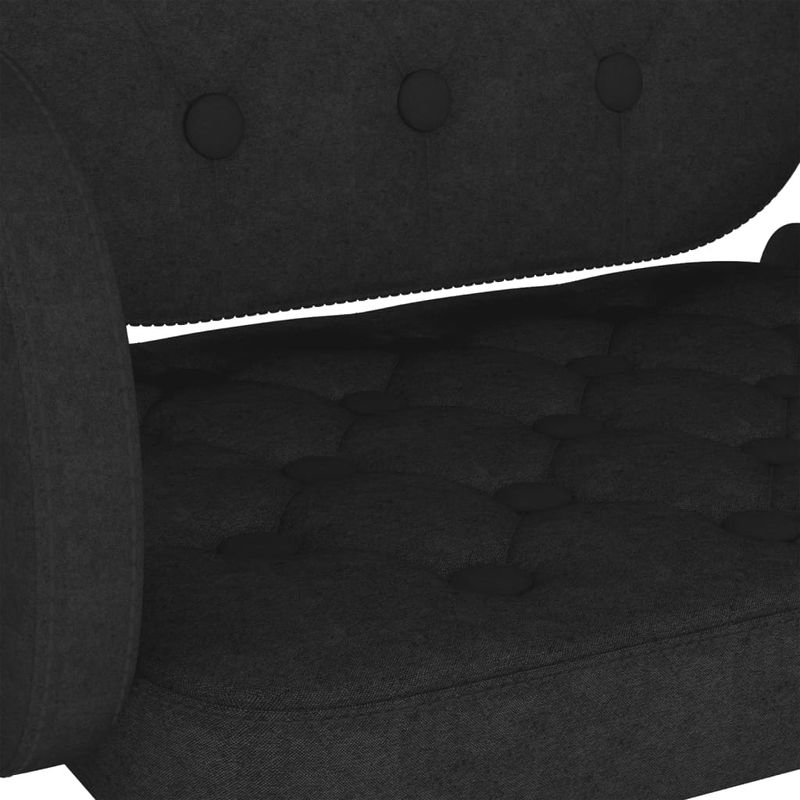 Casa si Gradina - Mobilier - Scaune si fotolii - Scaune - Scaun de bucatarie pivotant, negru, material textil - Infinity.ro
