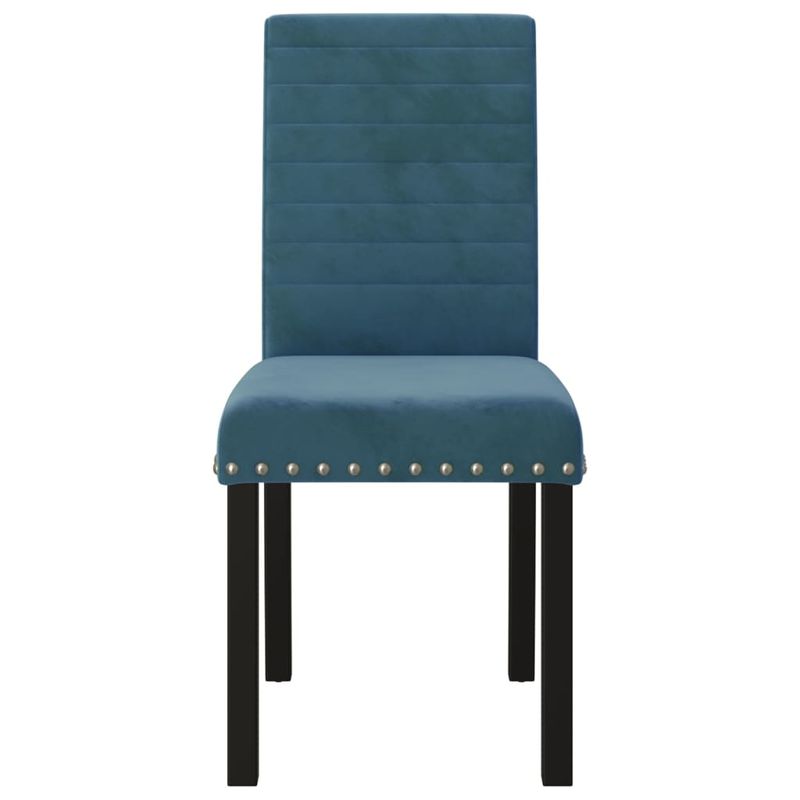 Casa si Gradina - Mobilier - Scaune si fotolii - Scaune - Scaune de bucatarie, 4 buc., albastru, catifea - Infinity.ro