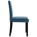 Casa si Gradina - Mobilier - Scaune si fotolii - Scaune - Scaune de bucatarie, 4 buc., albastru, catifea - Infinity.ro