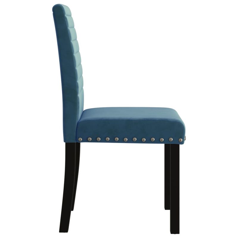 Casa si Gradina - Mobilier - Scaune si fotolii - Scaune - Scaune de bucatarie, 4 buc., albastru, catifea - Infinity.ro