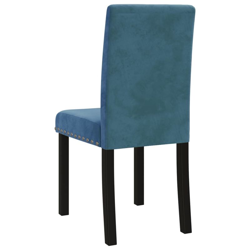 Casa si Gradina - Mobilier - Scaune si fotolii - Scaune - Scaune de bucatarie, 4 buc., albastru, catifea - Infinity.ro