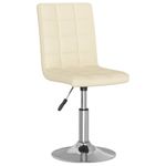 Casa si Gradina - Mobilier - Scaune si fotolii - Scaune - Scaun de bucatarie pivotant, crem, material textil - Infinity.ro