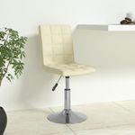 Casa si Gradina - Mobilier - Scaune si fotolii - Scaune - Scaun de bucatarie pivotant, crem, material textil - Infinity.ro