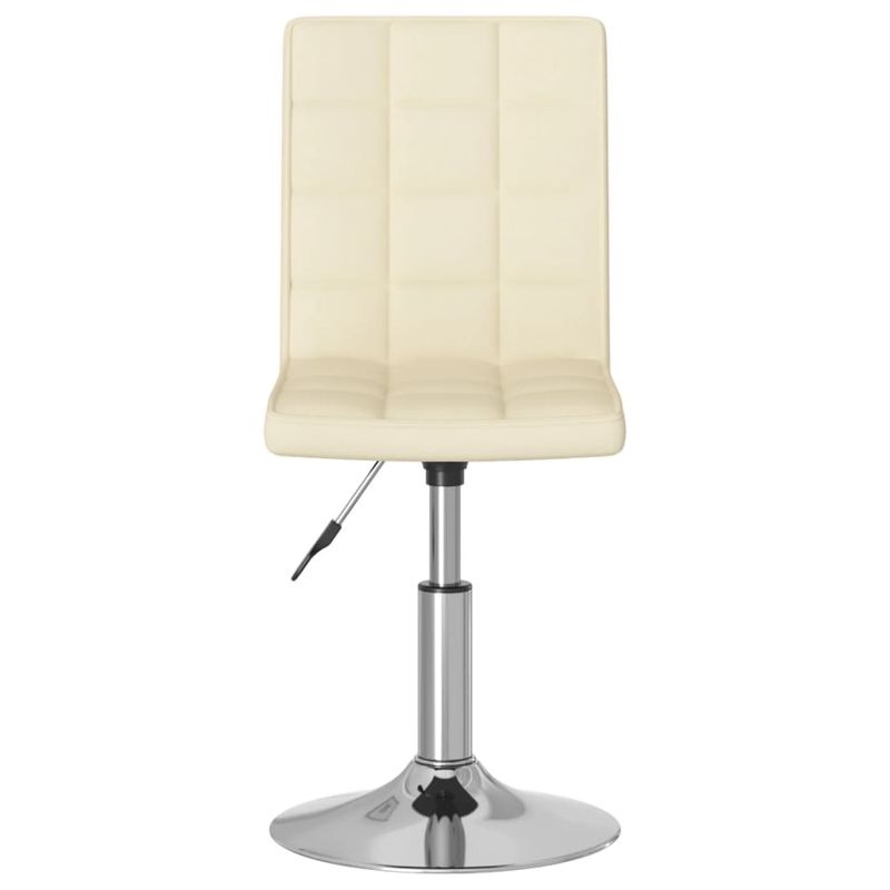 Casa si Gradina - Mobilier - Scaune si fotolii - Scaune - Scaun de bucatarie pivotant, crem, material textil - Infinity.ro