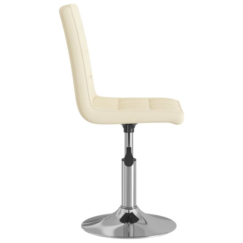 Casa si Gradina - Mobilier - Scaune si fotolii - Scaune - Scaun de bucatarie pivotant, crem, material textil - Infinity.ro