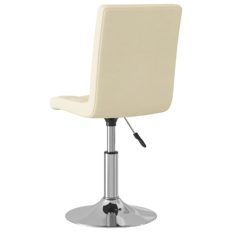 Casa si Gradina - Mobilier - Scaune si fotolii - Scaune - Scaun de bucatarie pivotant, crem, material textil - Infinity.ro