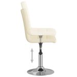 Casa si Gradina - Mobilier - Scaune si fotolii - Scaune - Scaun de bucatarie pivotant, crem, material textil - Infinity.ro